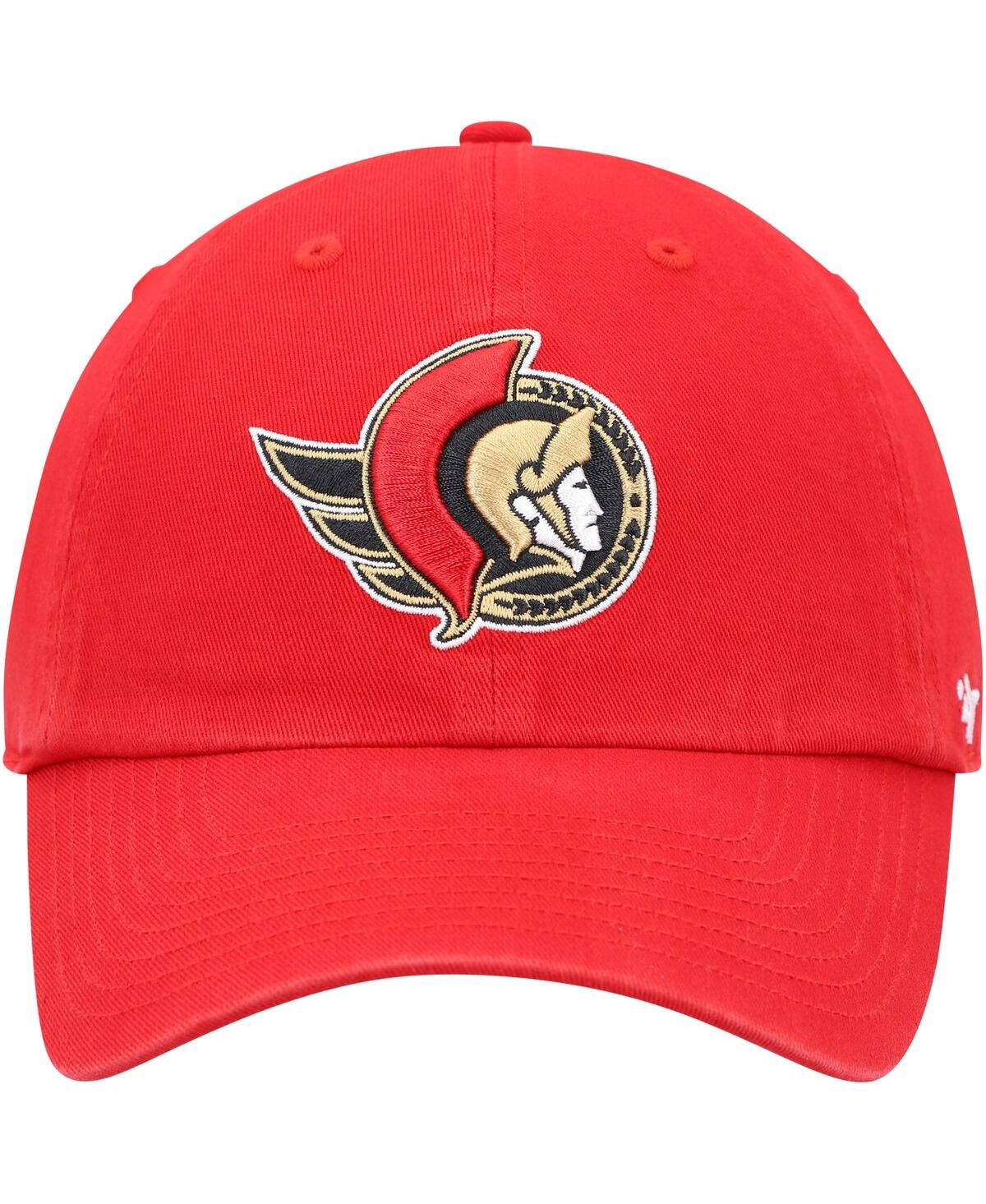 Men's '47 BrandOttawa Senators Team Clean Up Adjustable Hat - Red