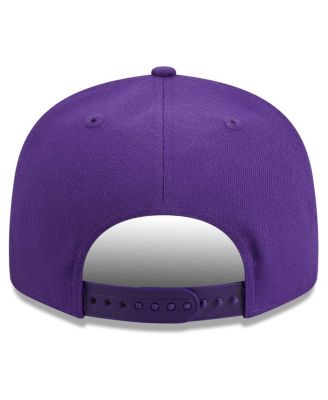 Men's Purple Los Angeles Lakers Golden Tall Text 9FIFTY Snapback Hat
