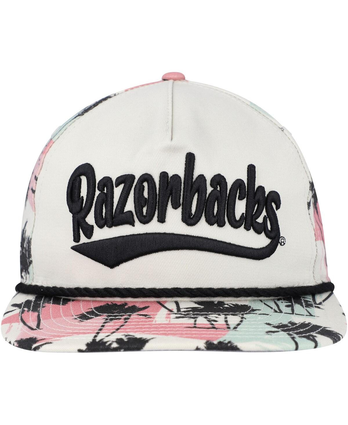 Shop New Era Men's  Cream Arkansas Razorbacks High Tide Golfer Snapback Hat