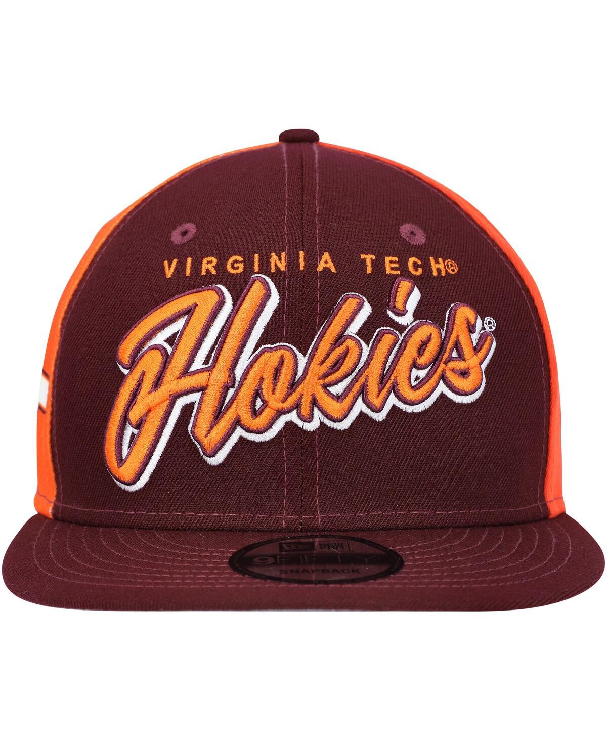 NEW ERA MEN'S NEW ERA MAROON VIRGINIA TECH HOKIES OUTRIGHT 9FIFTY SNAPBACK HAT 
