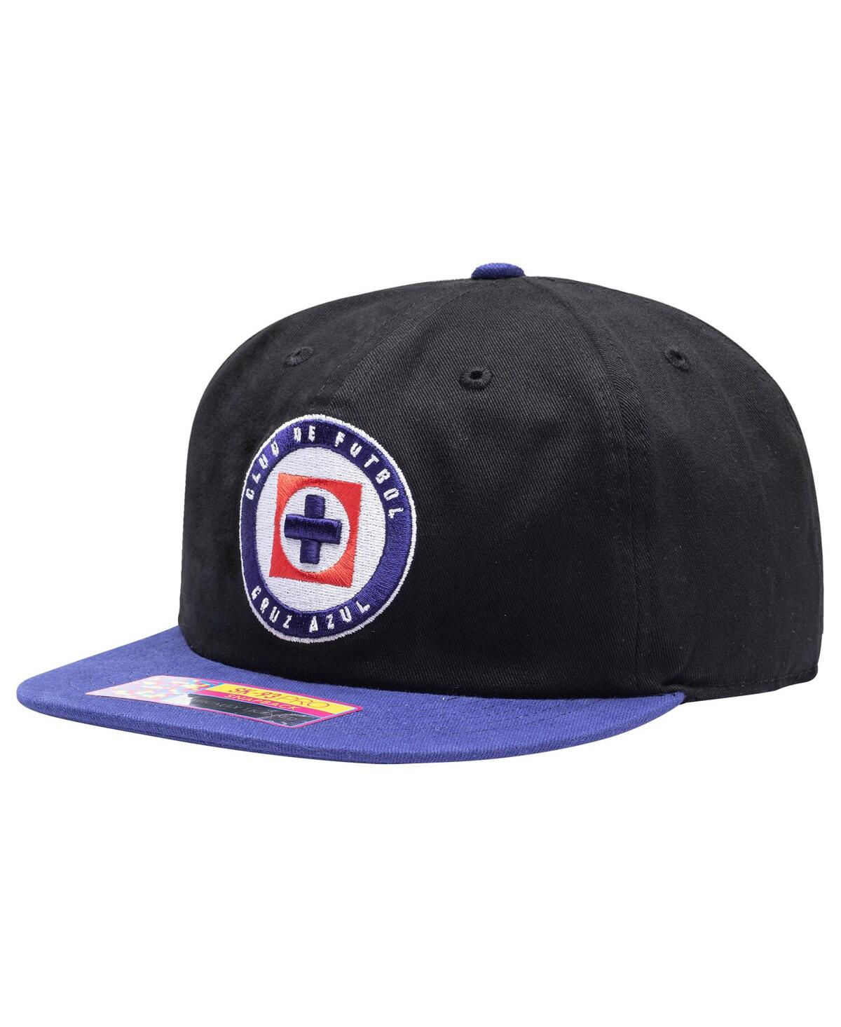 Men's Black Cruz Azul Swingman Snapback Hat - Black