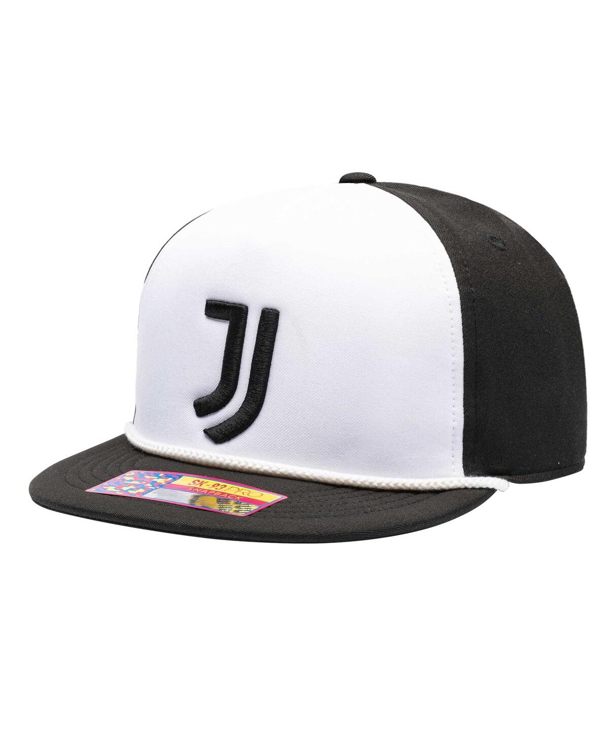 Fan Ink Men's  White Juventus Avalanche Snapback Hat