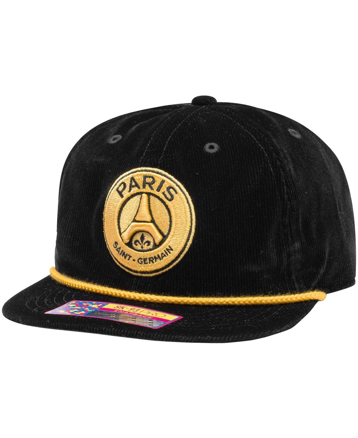 Men's Black Paris Saint-Germain Snow Beach Adjustable Hat - Black