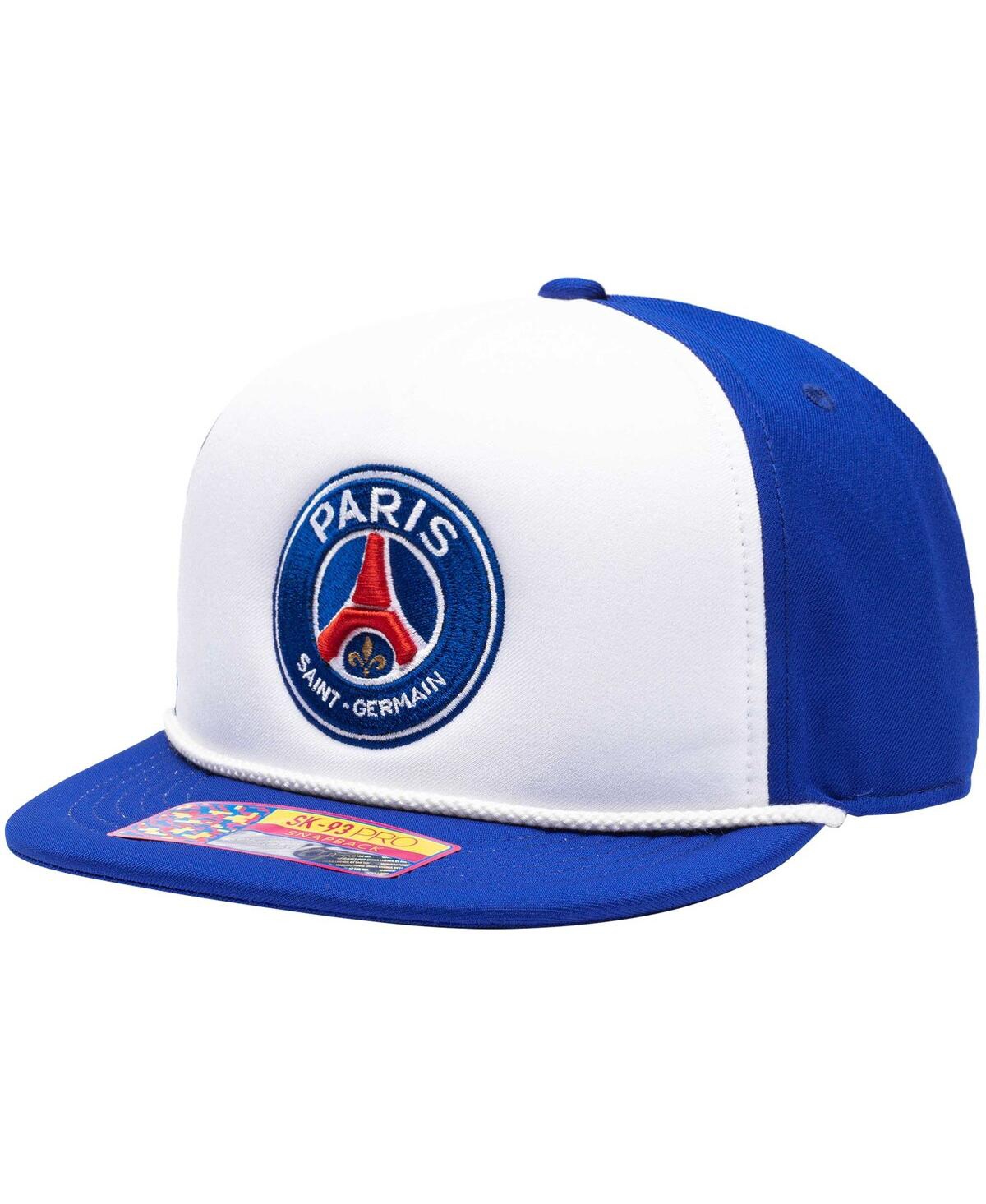 Men's Fan Ink White Paris Saint-Germain Avalanche Snapback Hat - White