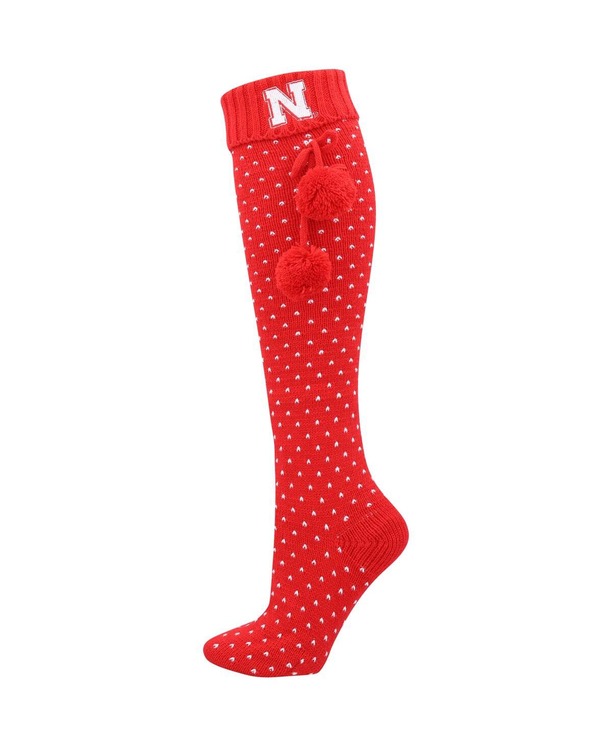 Zoozatz Women's  Scarlet Nebraska Huskers Knee High Socks