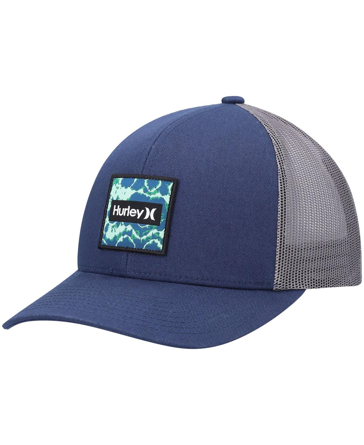 Men's Hurley Navy Seacliff Trucker Snapback Hat - Navy