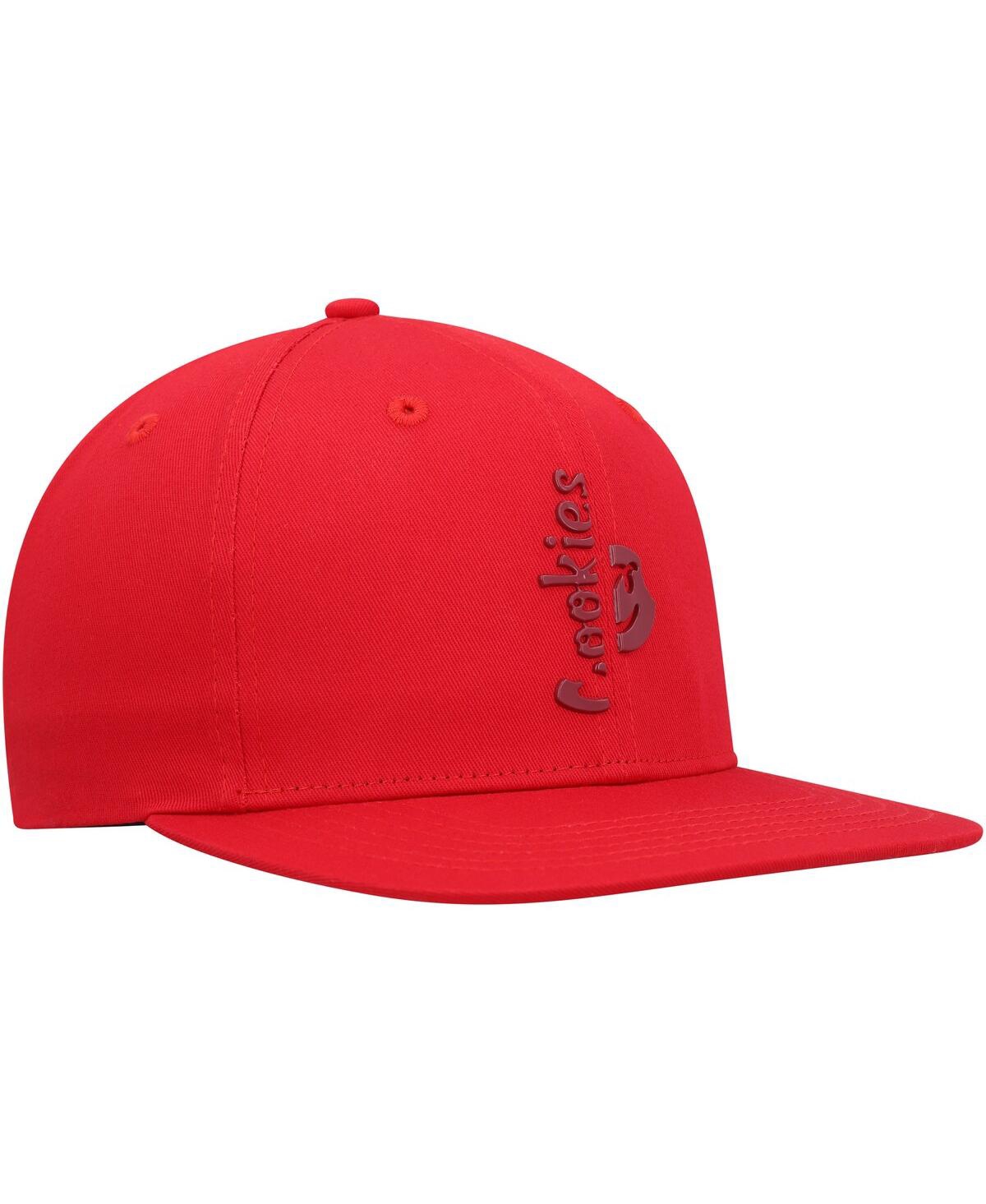 Shop Cookies Men's  Red Searchlight Snapback Hat
