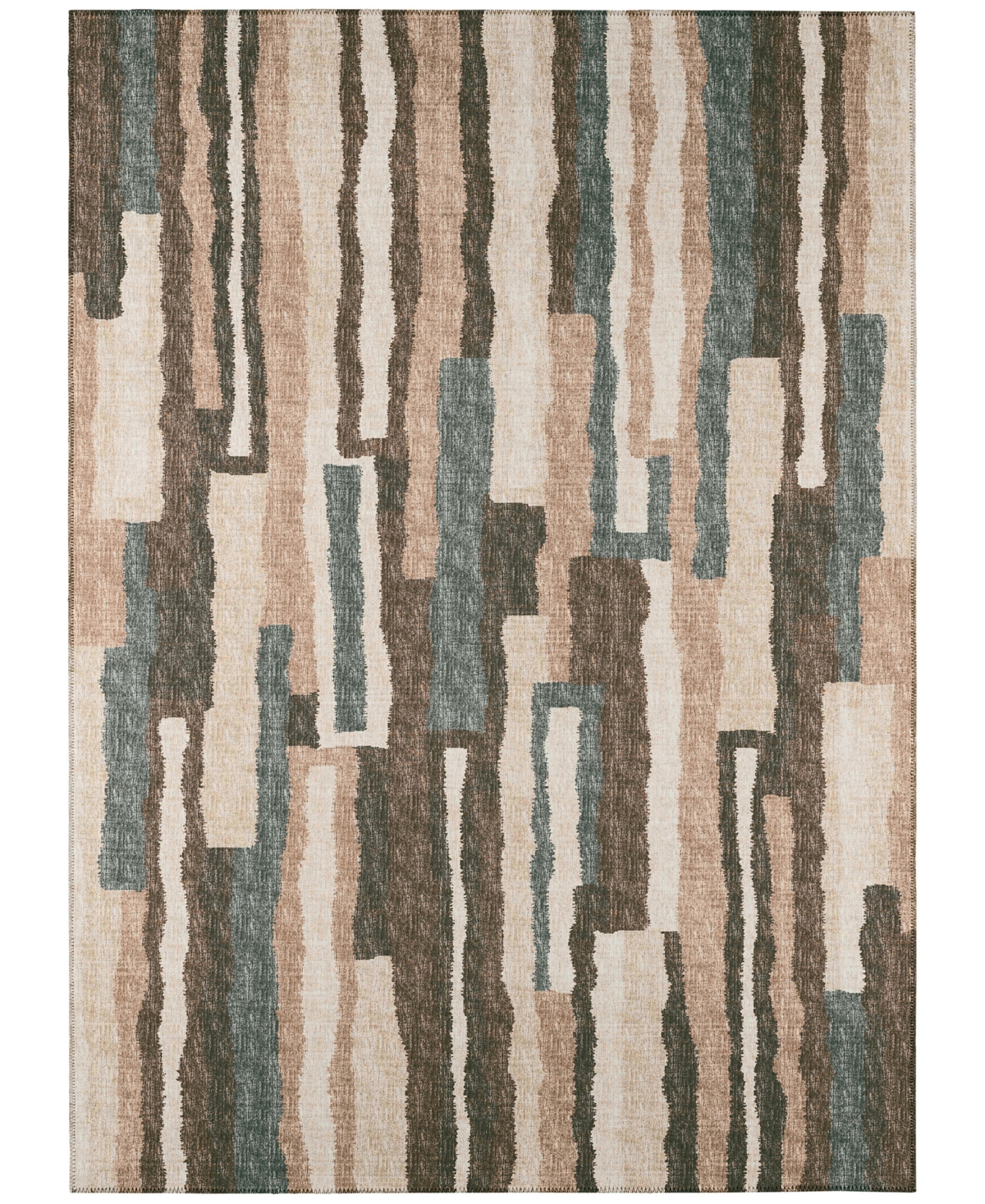 Addison Bravado Outdoor Washable ABV37 5' x 7'6in Area Rug - Earth