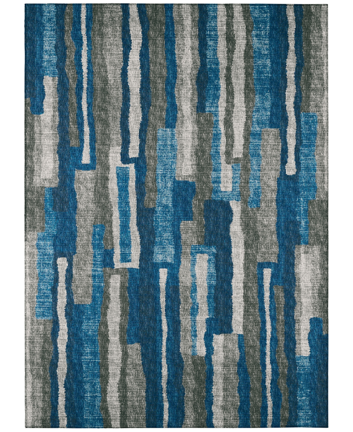 Addison Bravado Outdoor Washable ABV37 5' x 7'6in Area Rug - Blue