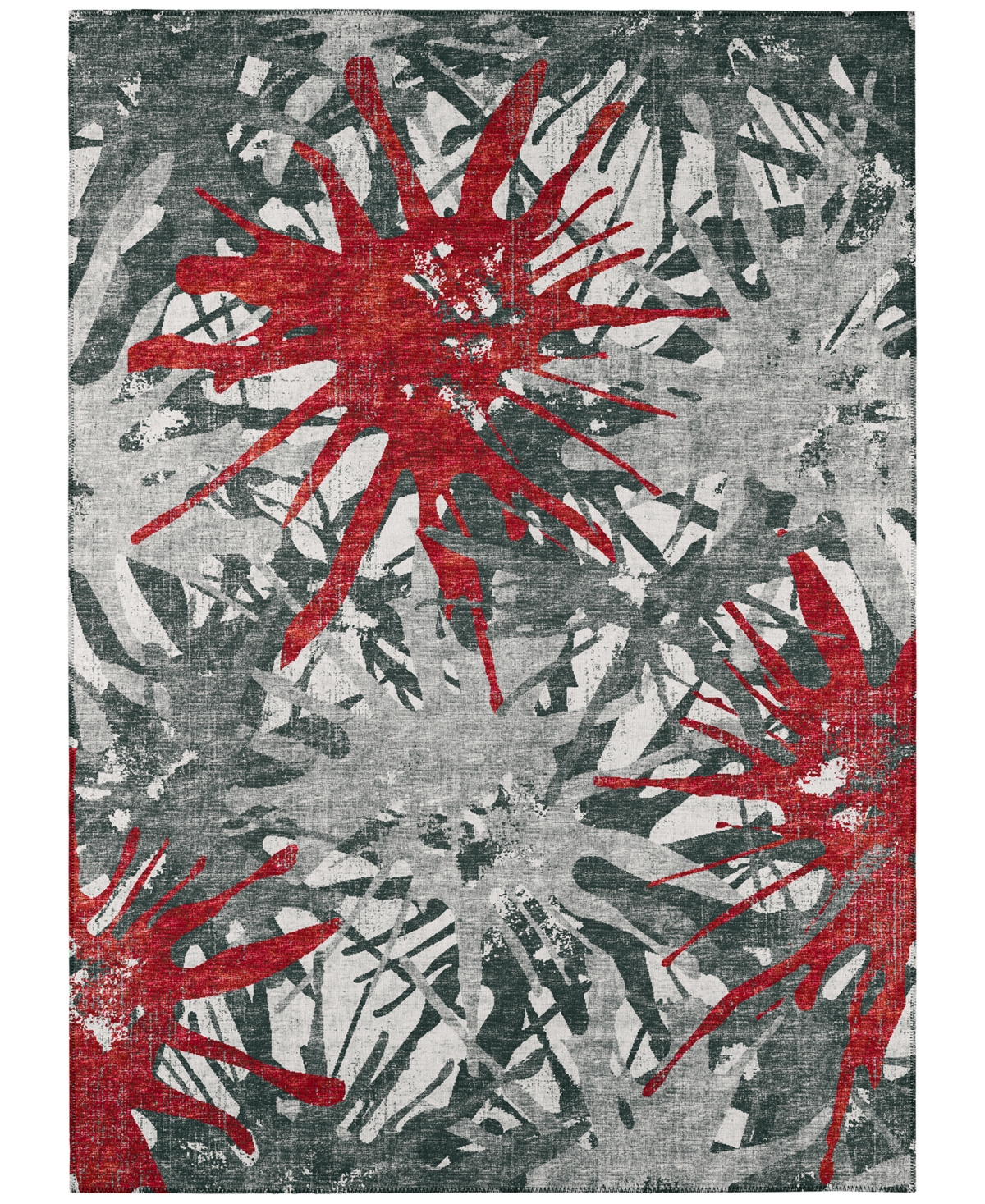 Addison Bravado Outdoor Washable ABV36 9' x 12' Area Rug - Red