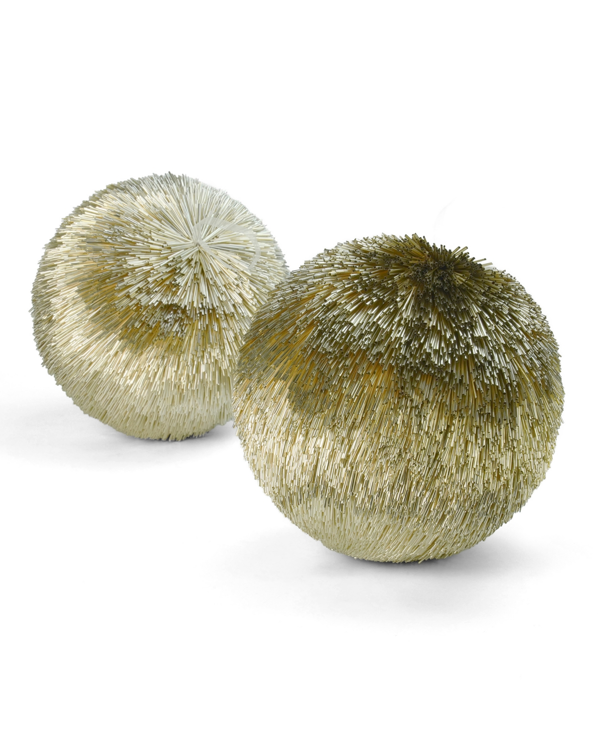 Pipa 7.8" Ornaments, Set of 2 - Champagne