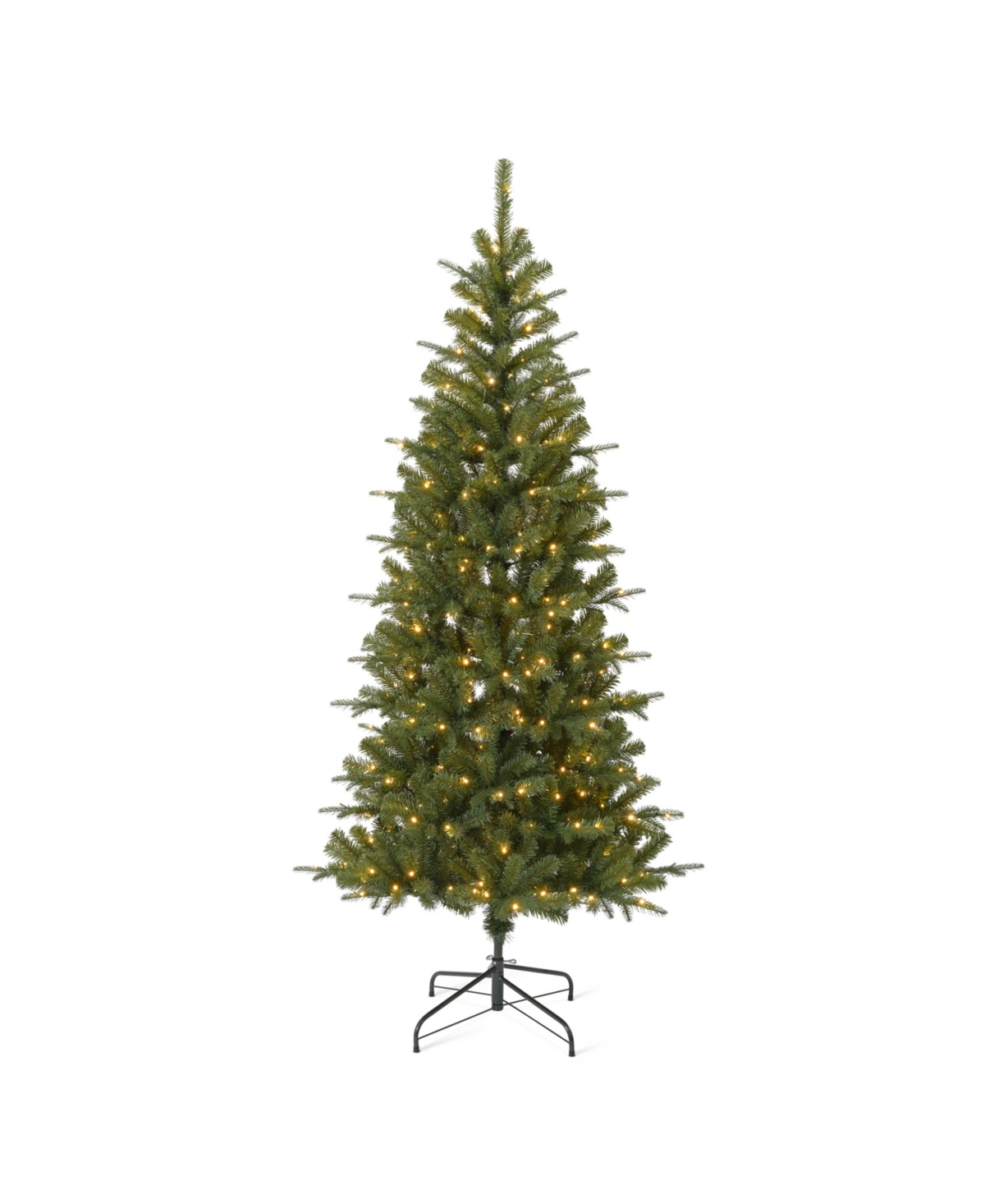 Valley Pine 7' Pe, Pvc Tree, 1020 Tips, 350 Warm Led Lights - Green
