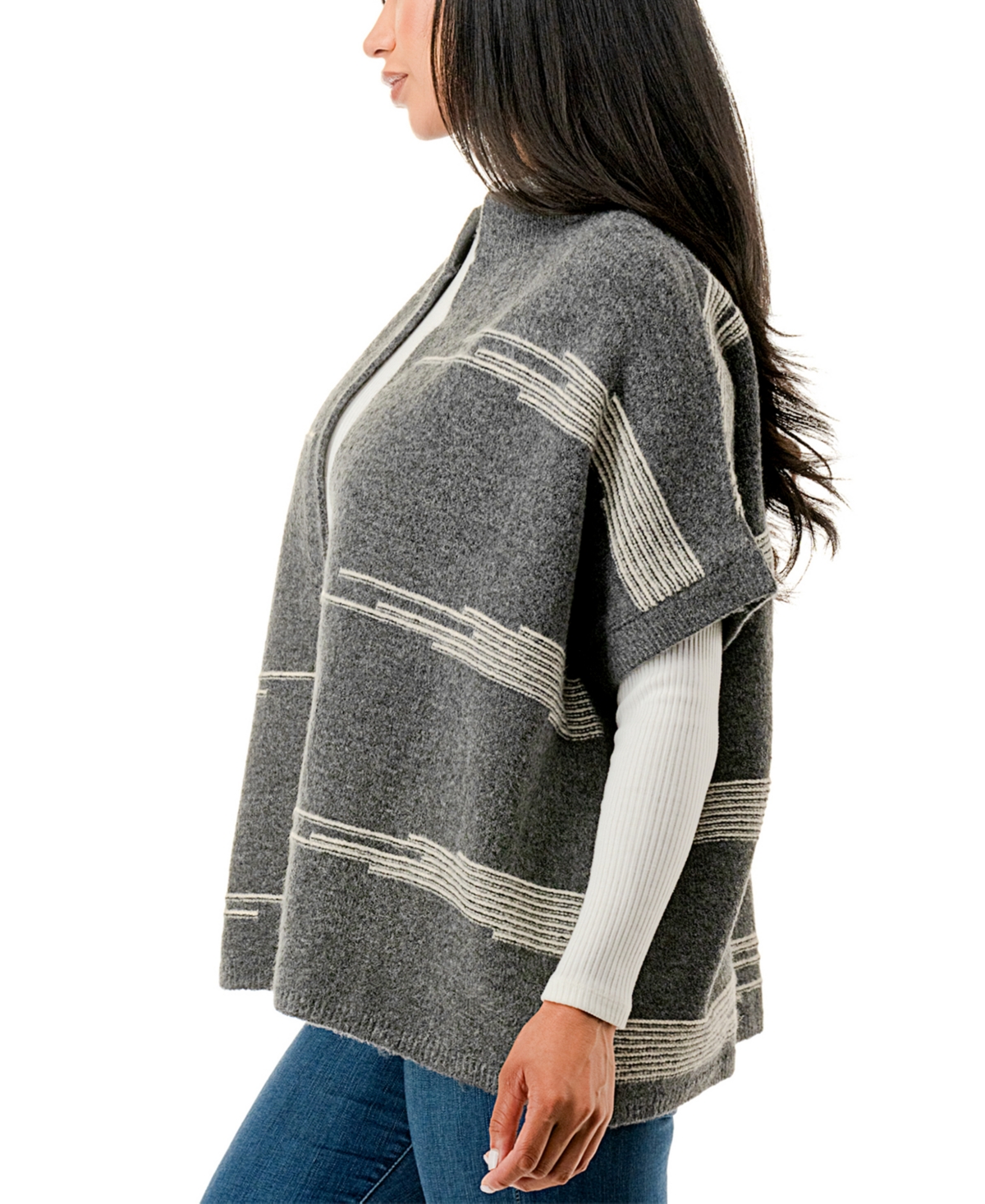 Marcus Adler Knit Stripe Topper Scarf