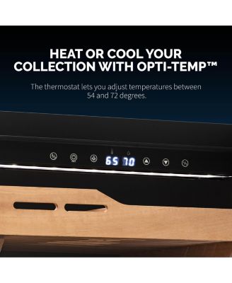 1500 Count Electric Cigar Humidor with Opti-Temp Cooling, Built-In Humidification, Cedar Drawers, LED, Freestanding