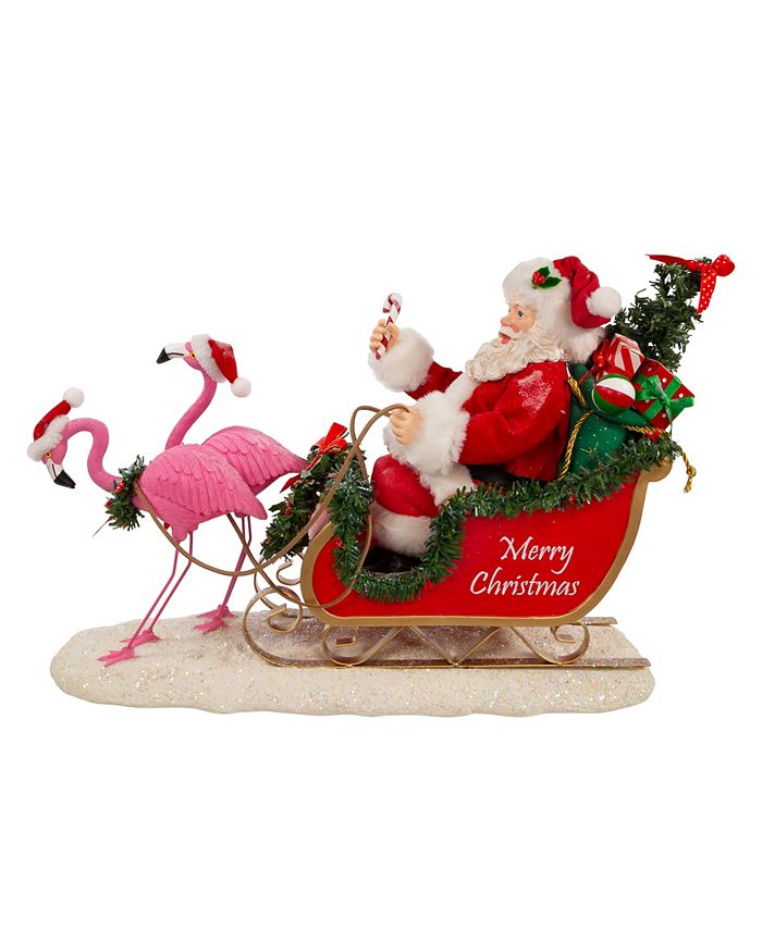 Kurt Adler Babbo Natale Musicale A Batteria: 10,5 Cm Con Melodia 'We Wish You A Merry Christmas' - Decorazione Natalizia Da Interno