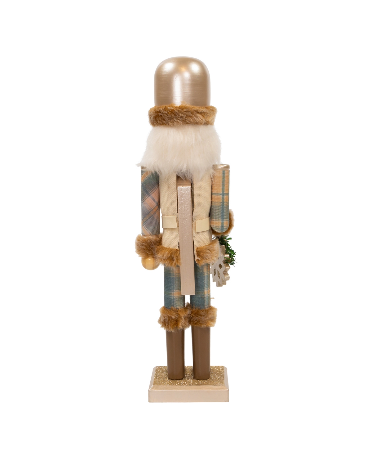 Kurt Adler 15" Wooden Rustic Glamour Nutcracker In Multicolored