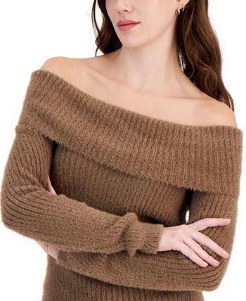Juniors off discount the shoulder sweaters