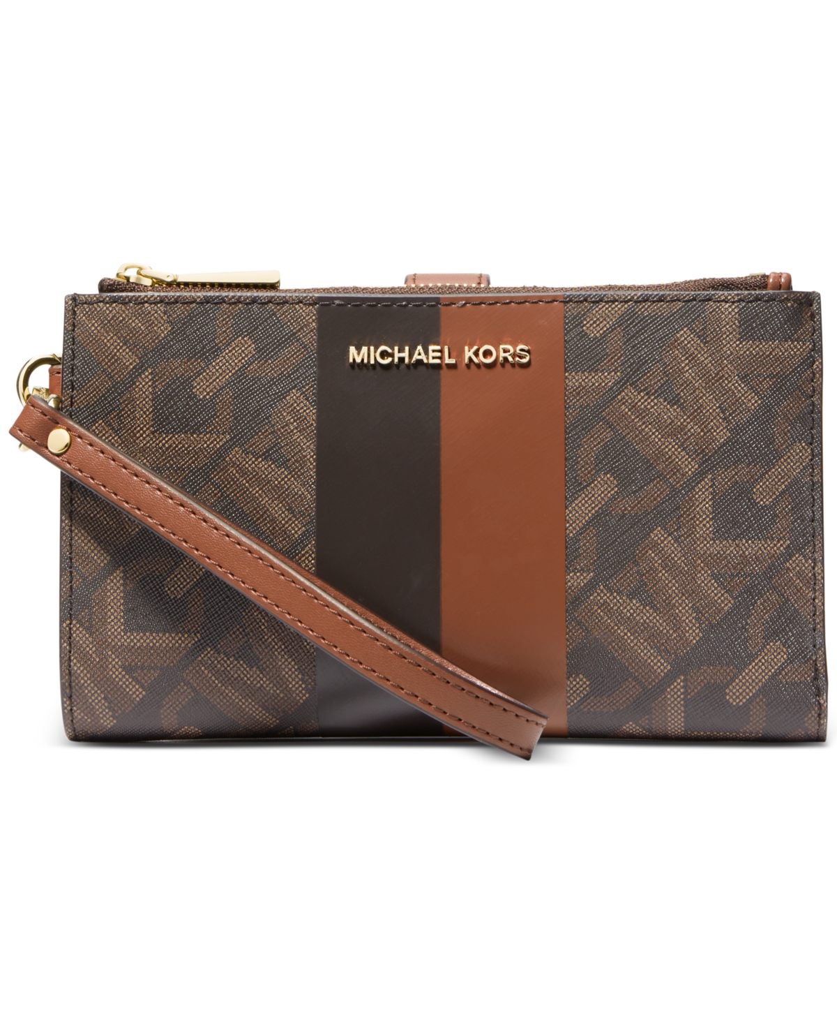 Michael Michael Kors Women's Medium Empire Monogam Pochette - Vanilla Luggage