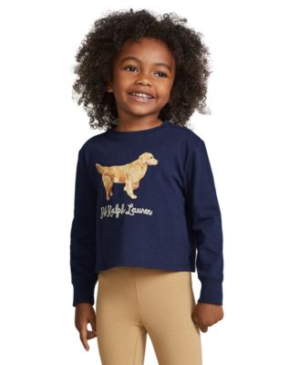 Polo Ralph Lauren Toddler and Little Girls Golden Retriever Jersey