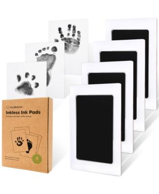 Photo 1 of KeaBabies 4pk Inkless Ink Pad for Baby Hand and Footprint Kit, Clean Touch Dog Paw, Dog Nose Print Kit, Baby & Pet Safe