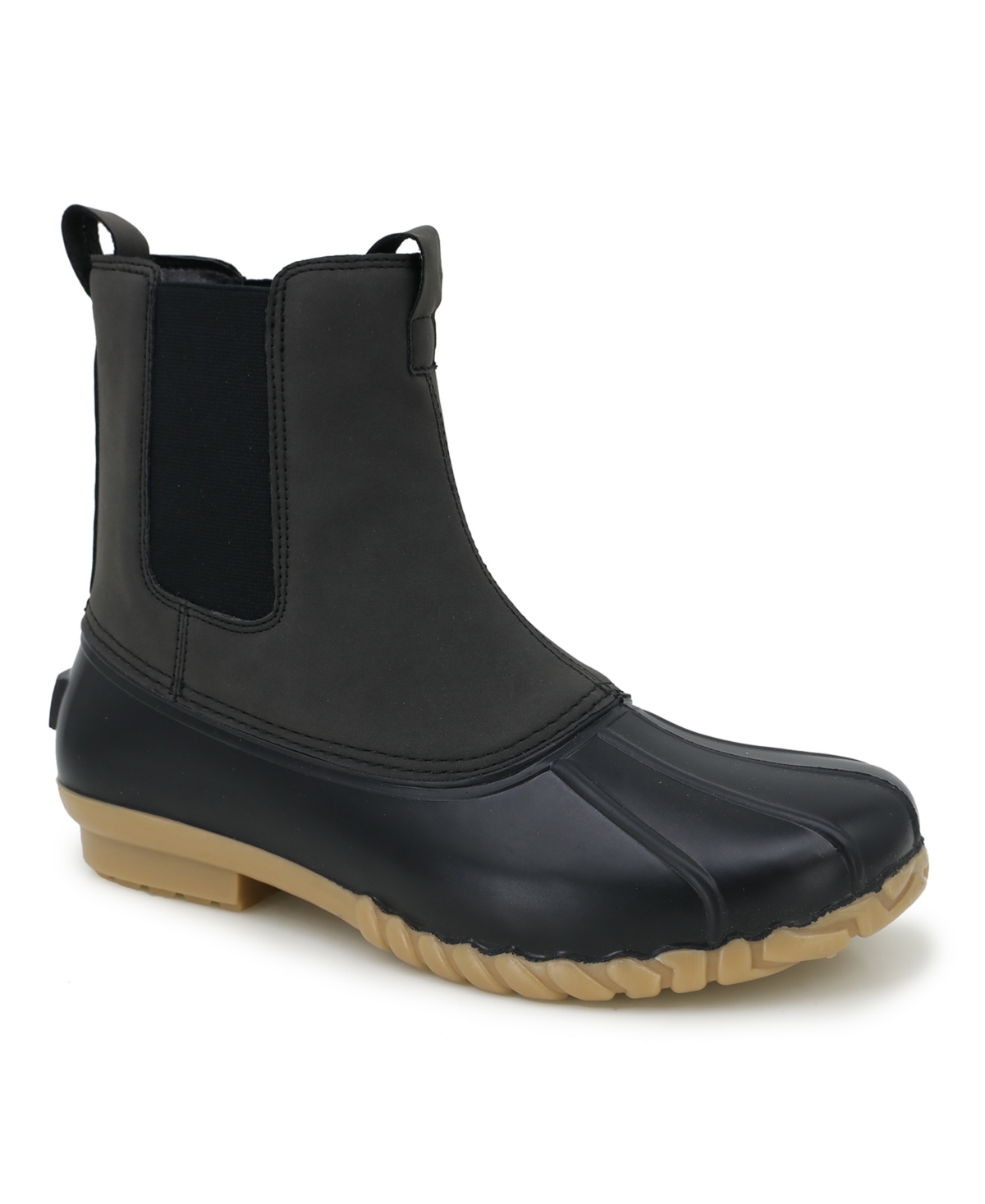 Jbu Men's Milton Water-resistant Duck Boot In Black,gray