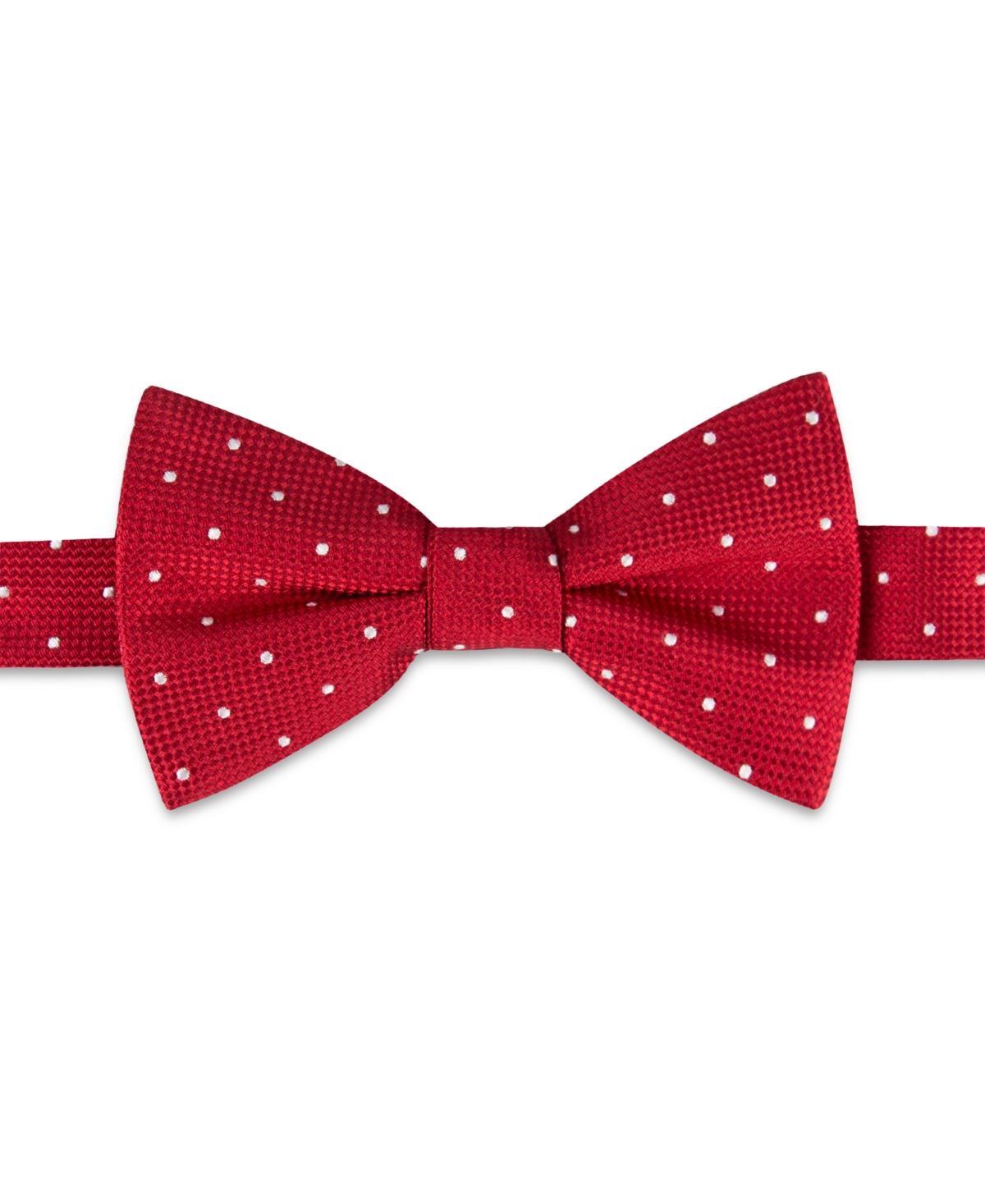 Shop Tommy Hilfiger Men's Metcalf Dot Bow Tie & Tipped Pocket Square Set In Red