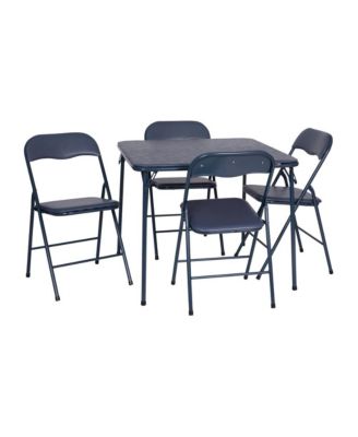 5 Piece Folding Card Table And Chair Set