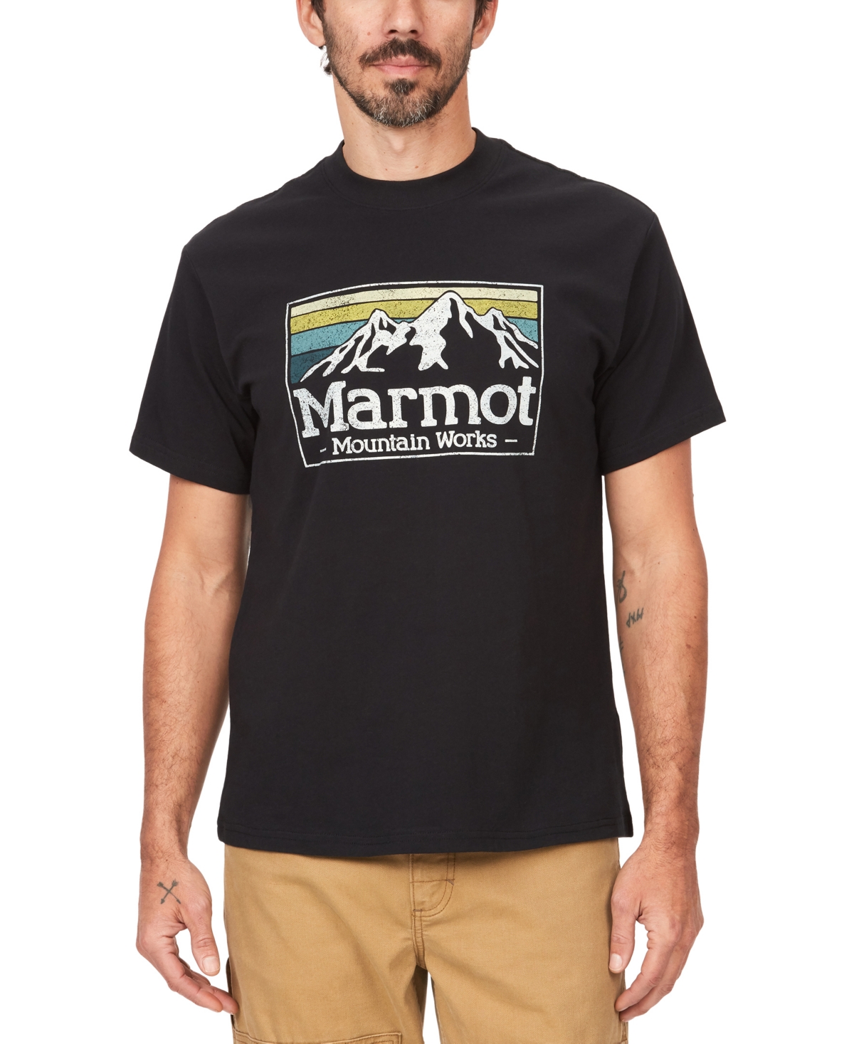 Men's Mountain Works Gradient Logo Graphic Short-Sleeve T-Shirt - Black