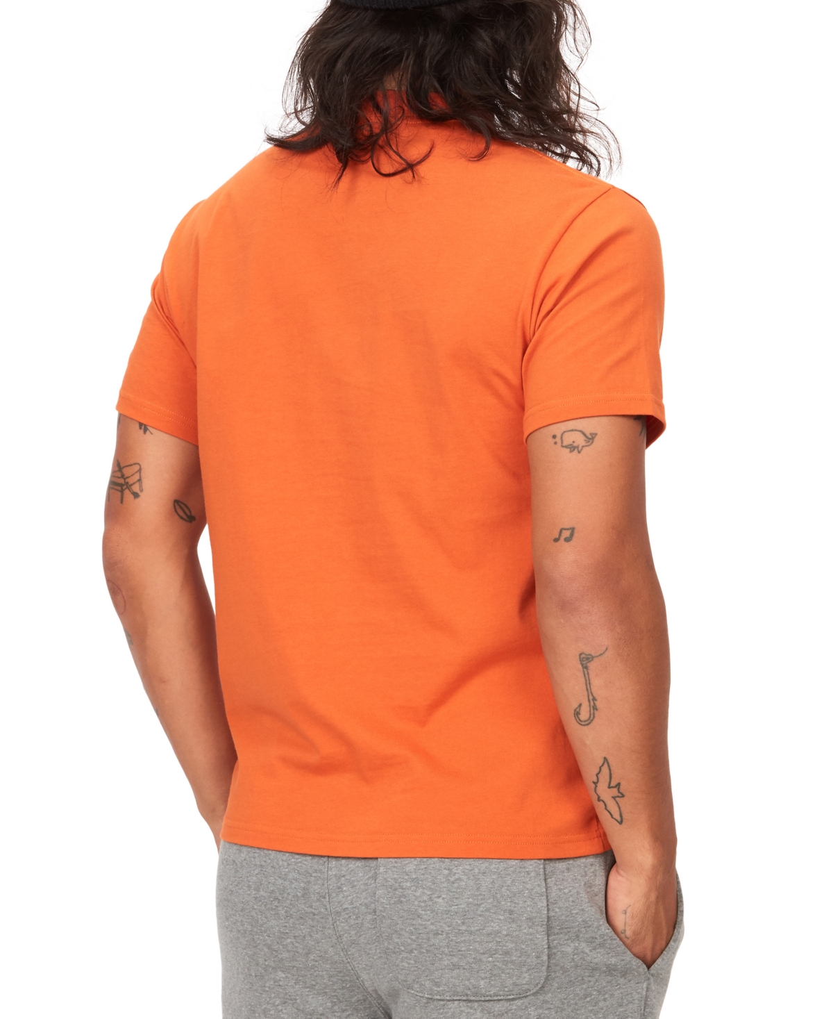 Shop Marmot Men's The S Living Ink Graphic Short-sleeve T-shirt In Tangelo