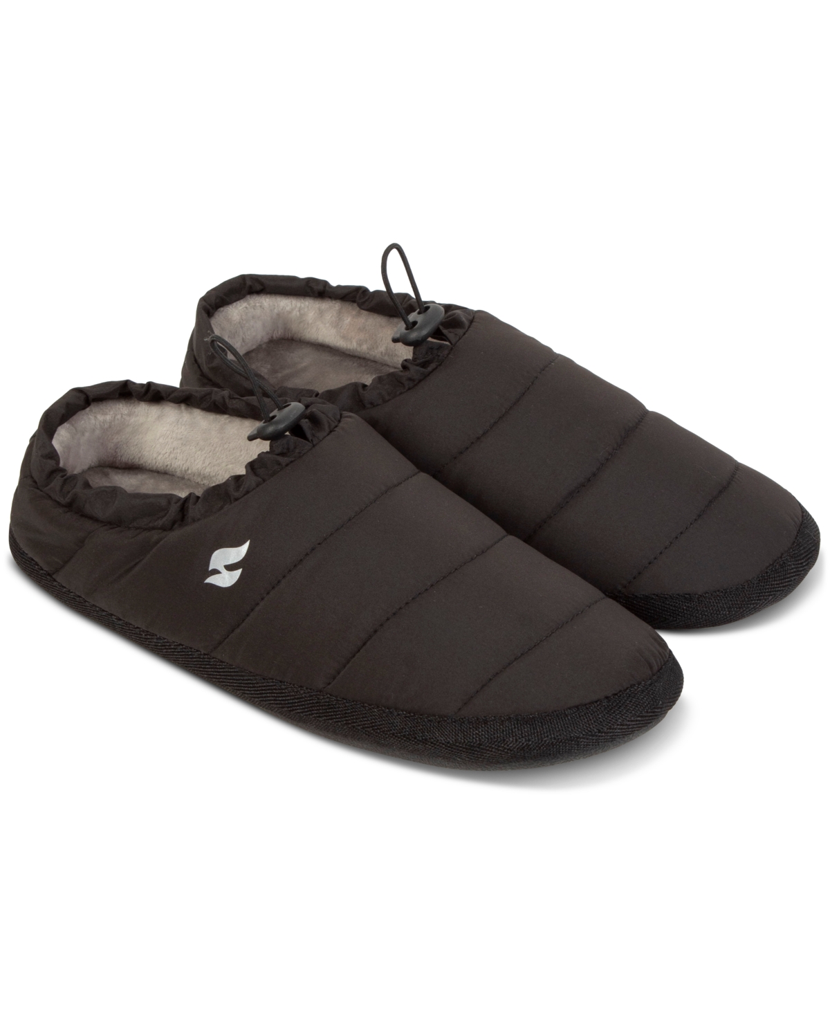 Heat Holders Women's Georgina Drawstring-opening Quilted Slippers In Black