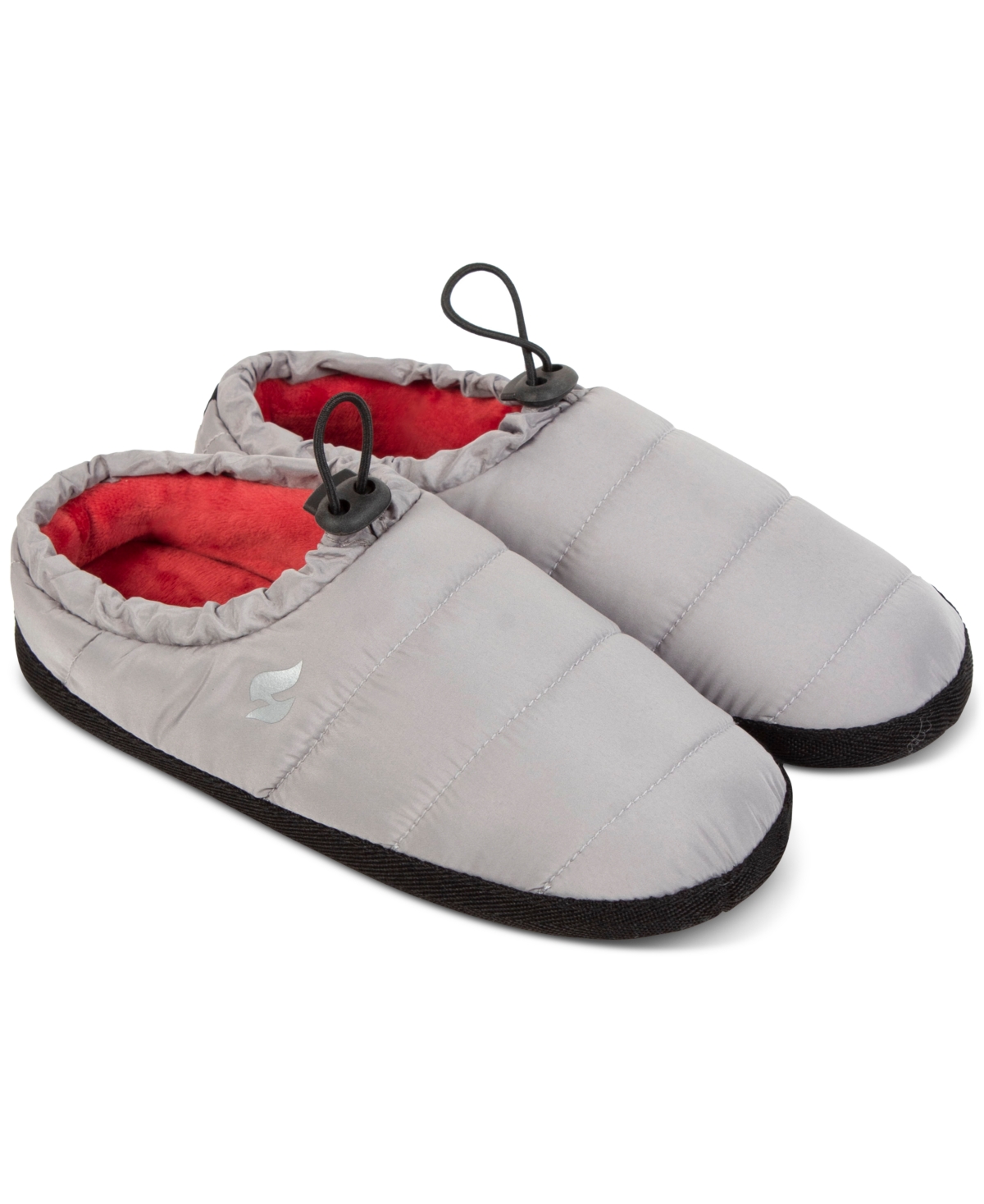 Heat Holders Women's Georgina Drawstring-opening Quilted Slippers In Grey