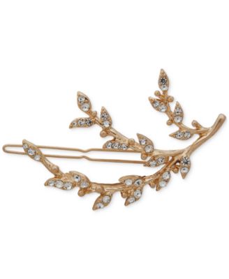 lonna & lilly - Gold-Tone Pav&eacute; Crystal Leaf Hair Barrette