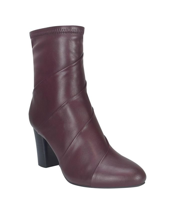 Impo Women s Viggo Memory Foam Stretch Block Heel Booties Macy s