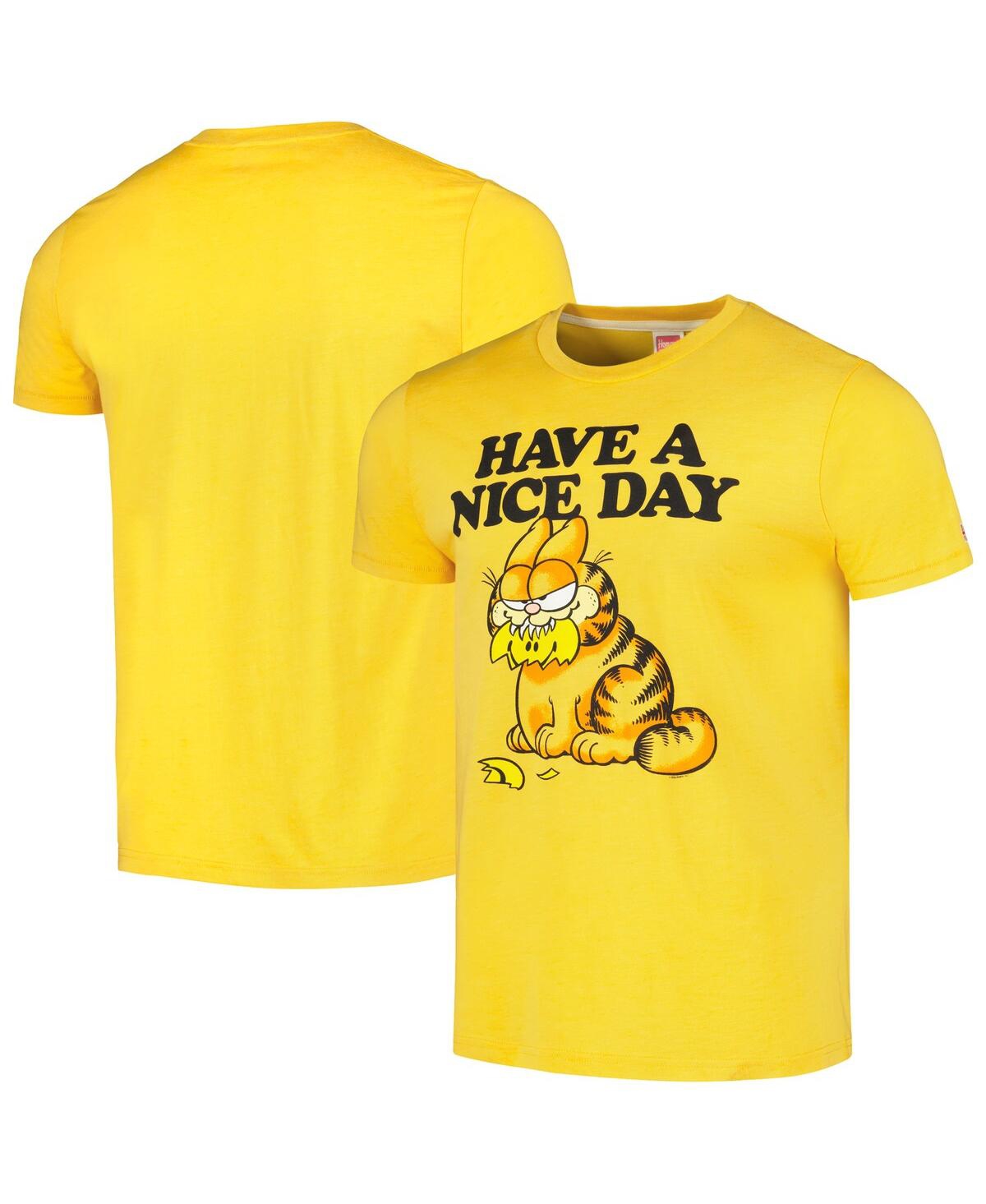 Homage Men's And Women's  Gold Garfield Tri-blend T-shirt