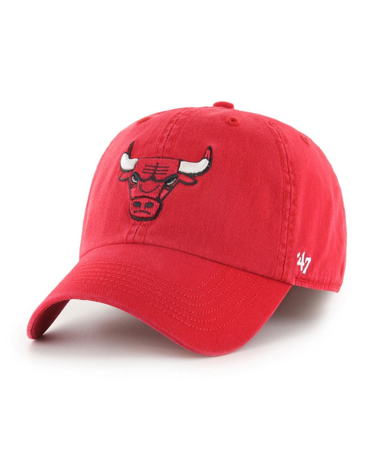47 BRAND MEN'S '47 BRAND RED CHICAGO BULLS CLASSIC FRANCHISE FLEX HAT 