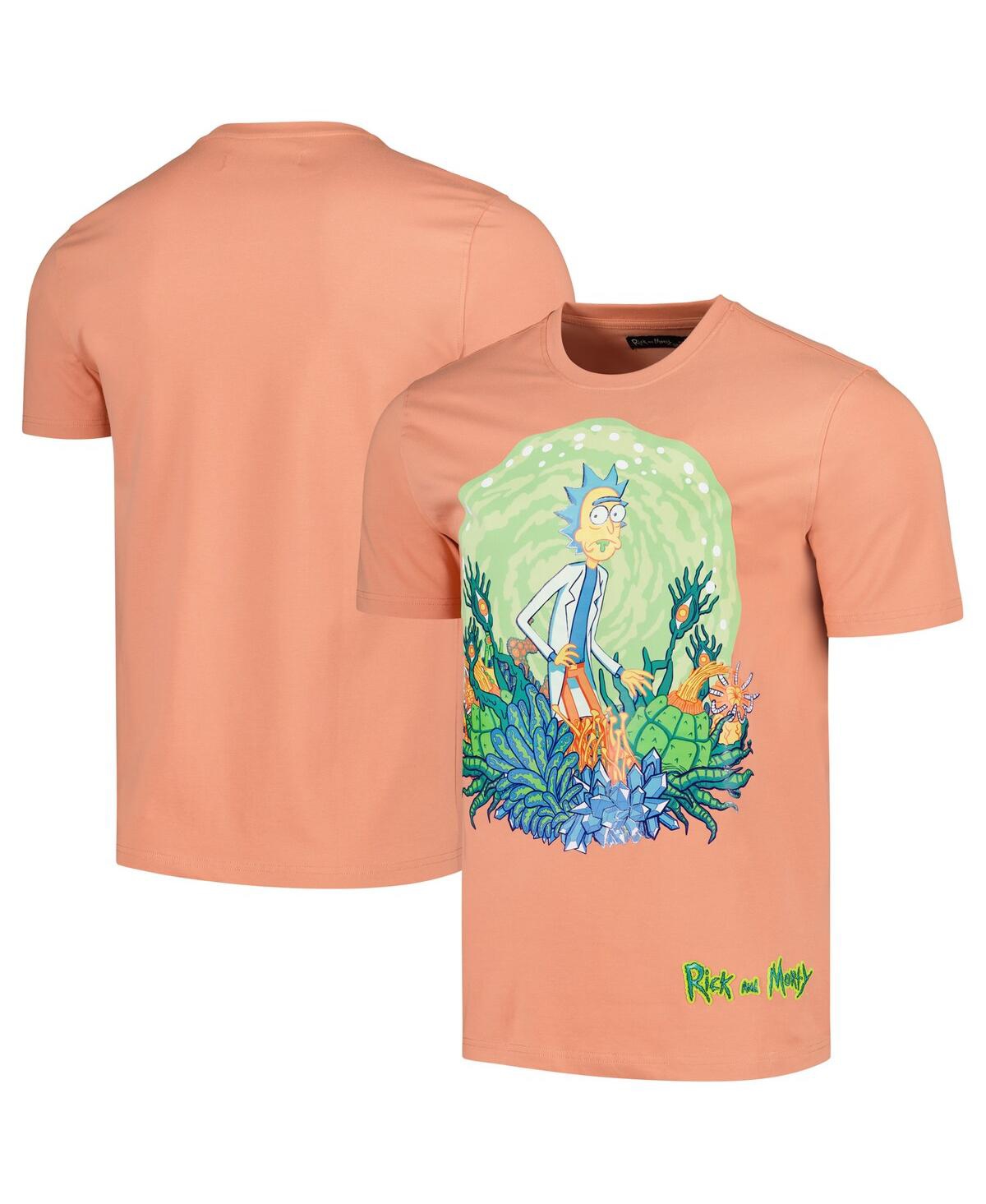 Freeze Max Men's  Orange Rick And Morty Graphic T-shirt