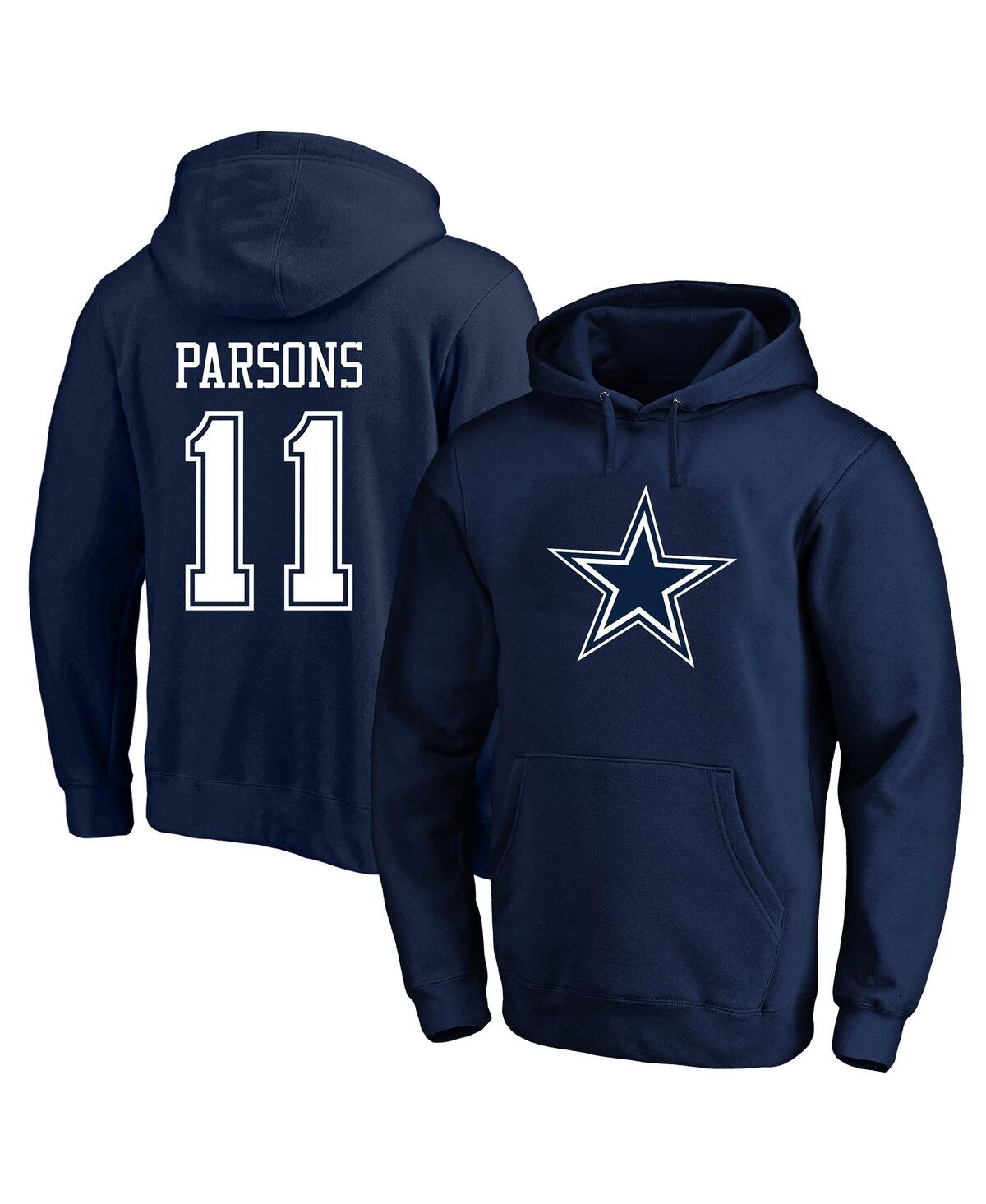 Fanatics Men's Micah Parsons Navy Dallas Cowboys Big And Tall Fleece Name And Number Pullover Hoodie In Navy
