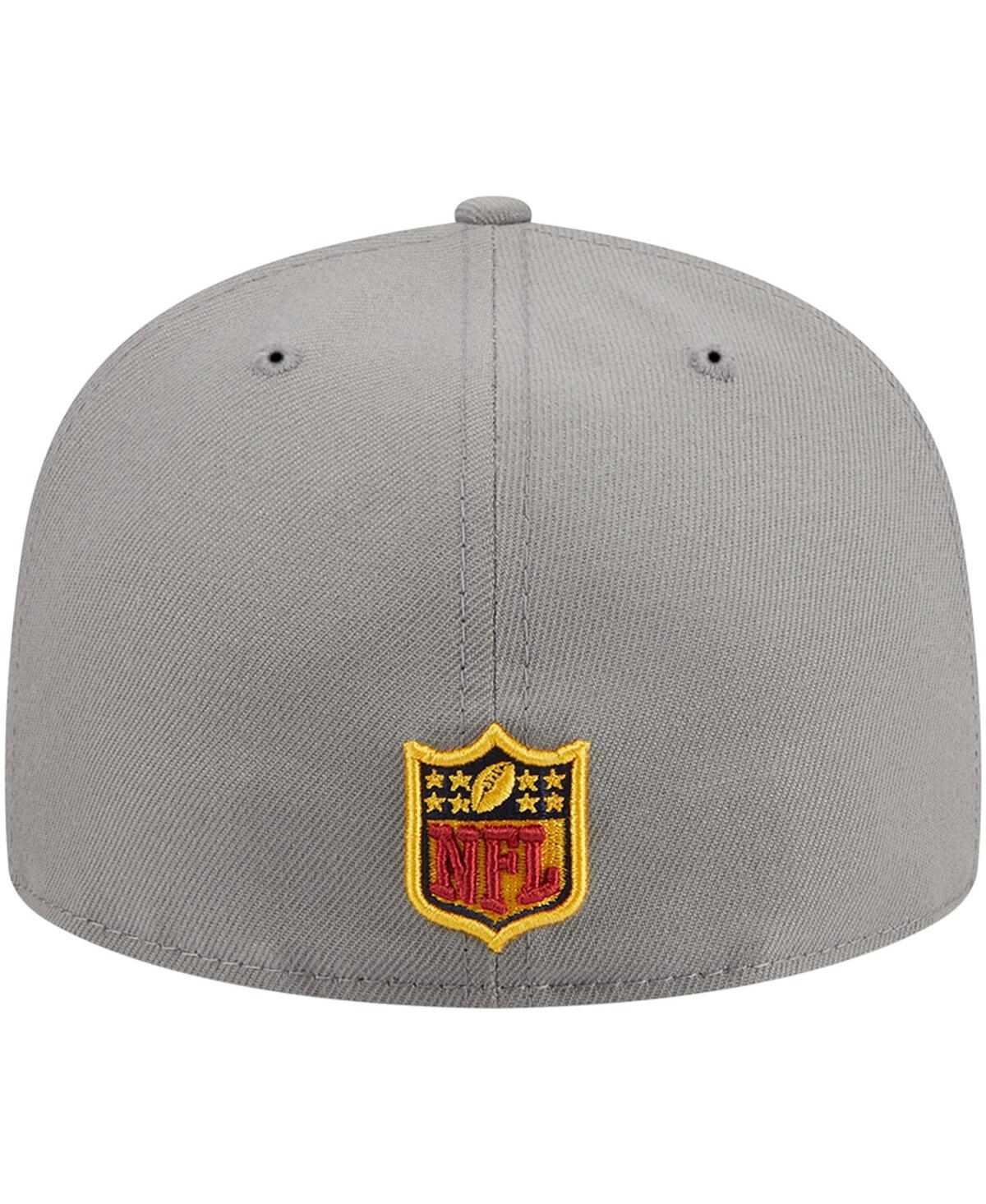 Shop New Era Men's  Gray Atlanta Falcons Color Pack 59fifty Fitted Hat