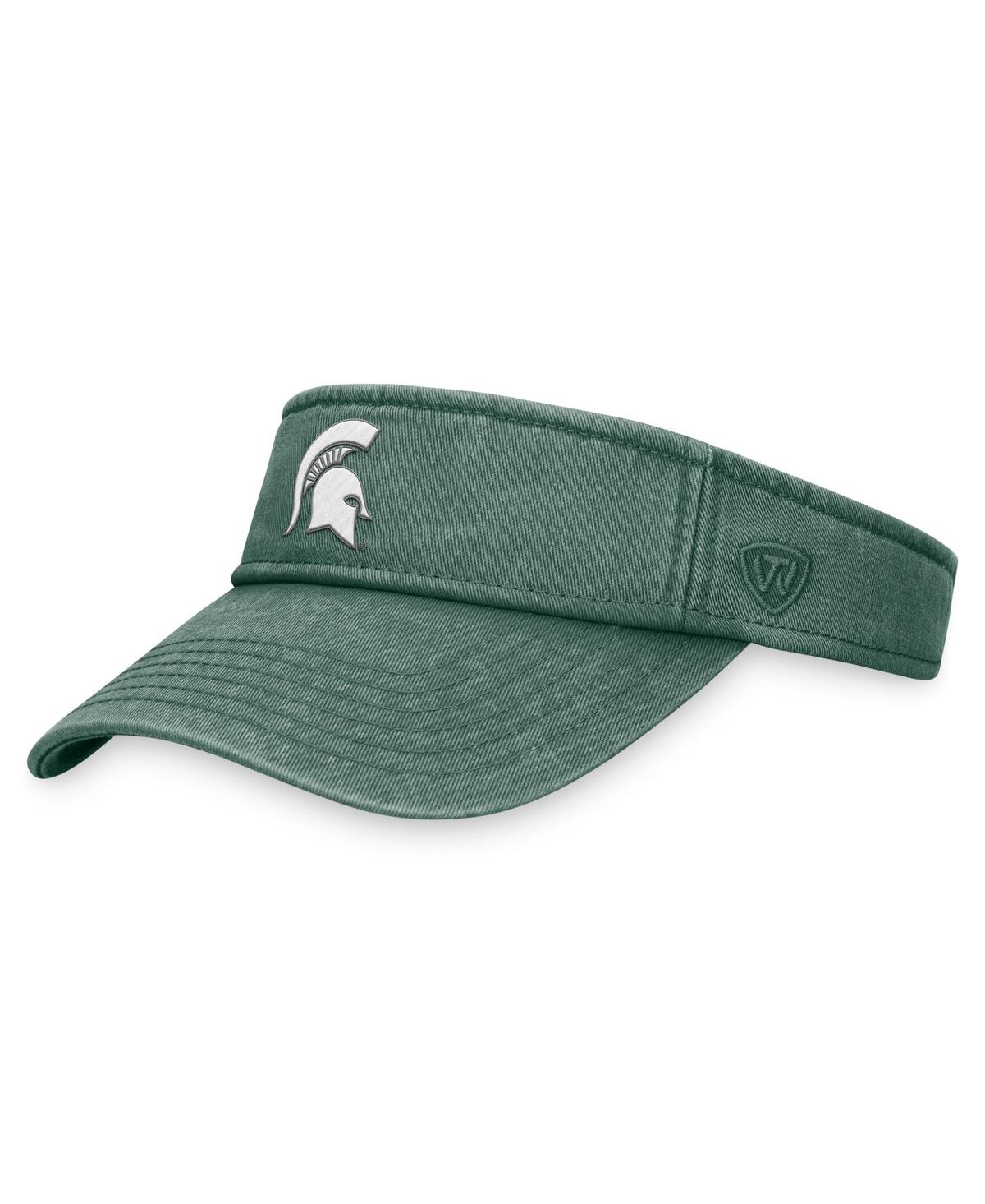 Men's Top of the World Green Michigan State Spartans Terry Adjustable Visor - Green