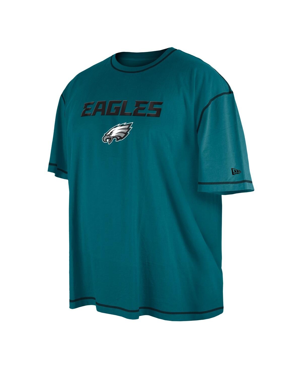 Shop New Era Men's  Midnight Green Philadelphia Eagles Third Down Big And Tall Puff Print T-shirt