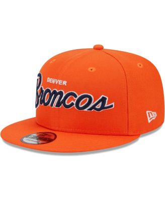Men's Orange Denver Broncos Main Script 9FIFTY Snapback Hat
