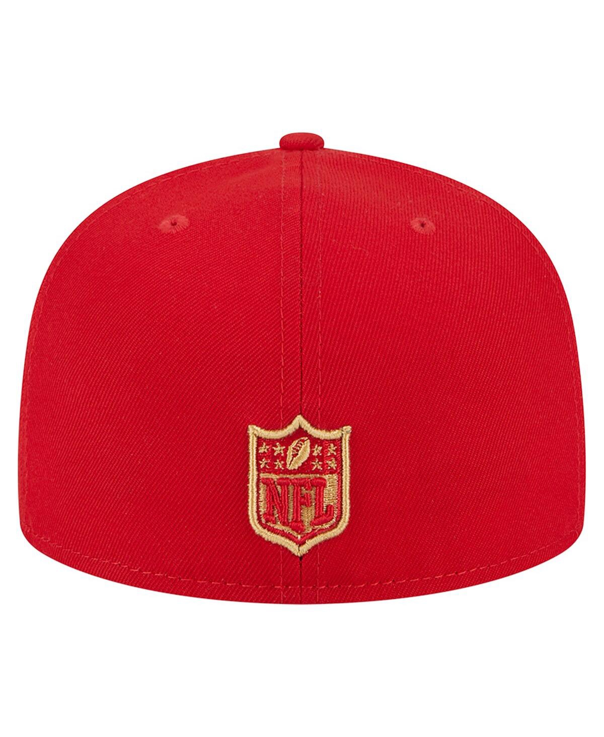 Men's New EraSan Francisco 49ers Main 59FIFTY Fitted Hat - Scarlet