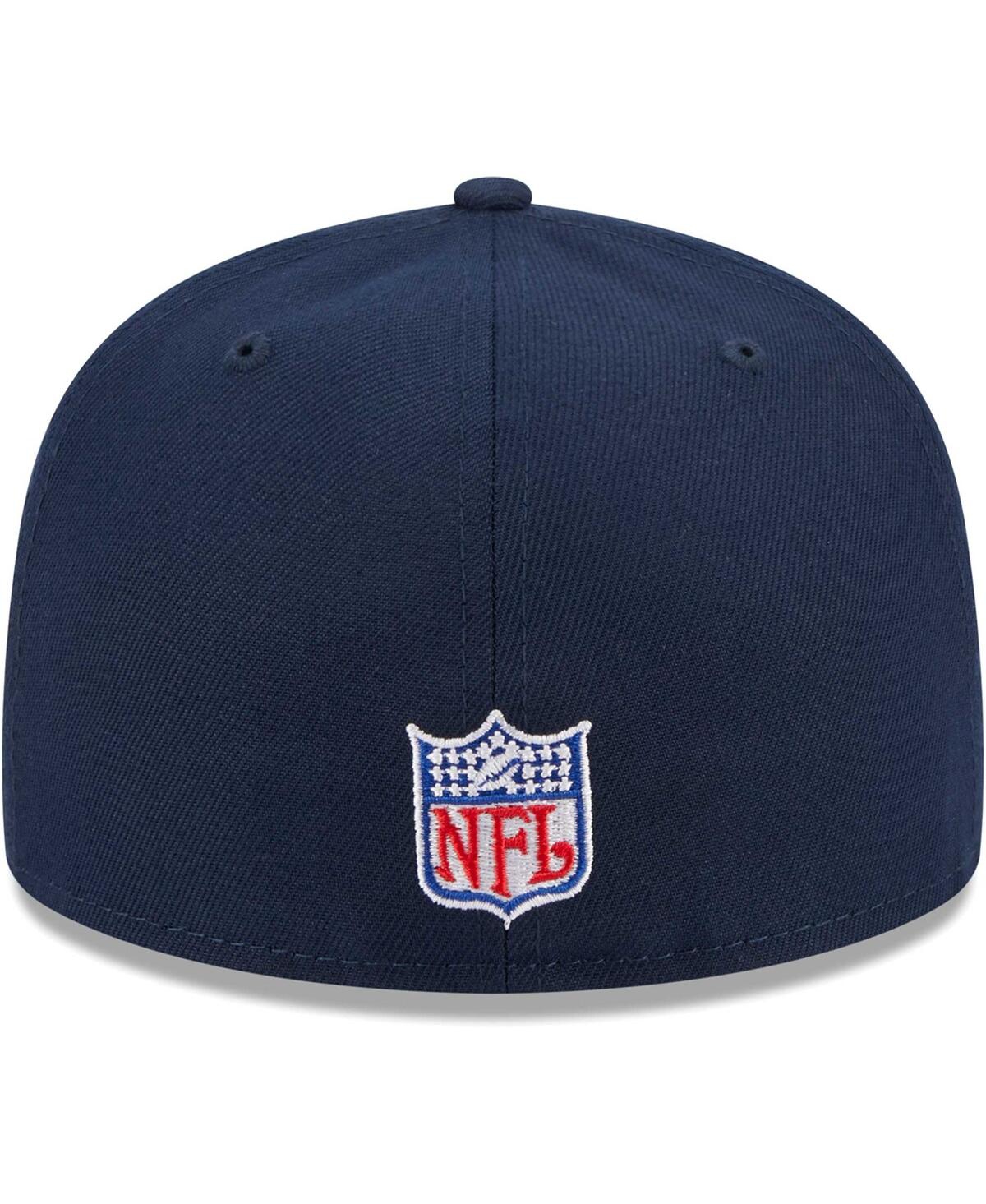 Shop New Era Men's  Navy Green Bay Packers Throwback Main 59fifty Fitted Hat