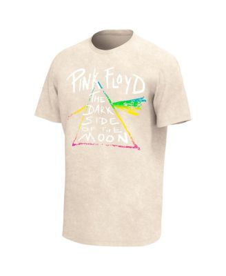 Men's Tan Pink Floyd Bleach Washed Graphic T-shirt