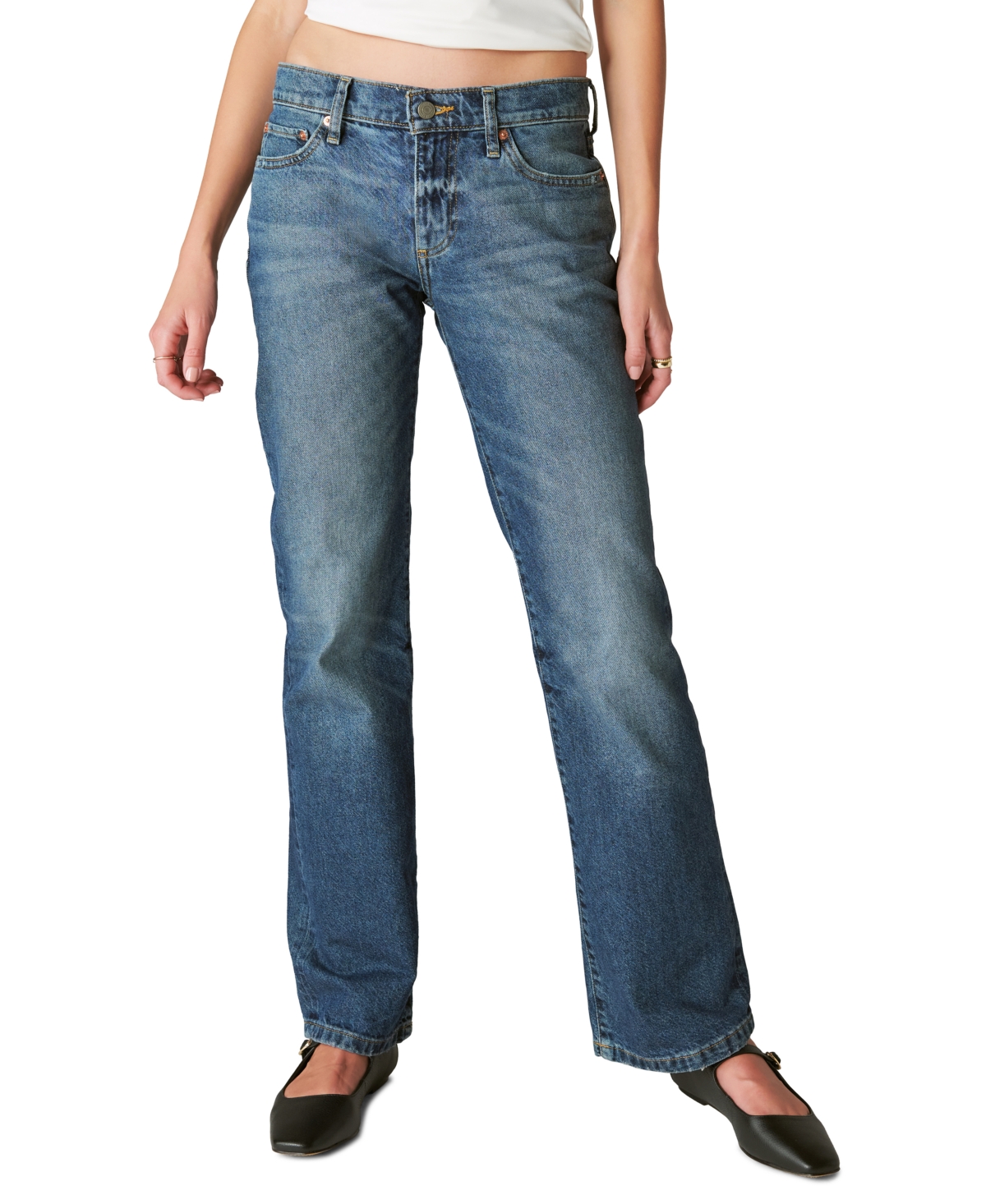 Lucky Brand Women's Knd Easy Rider Boot Denim Pants - Sunset Road