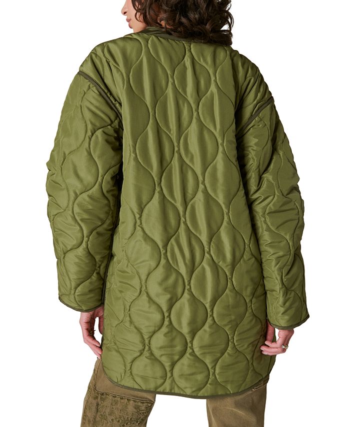 Lucky Brand Women's Longline Quilted Liner Jacket Macy's