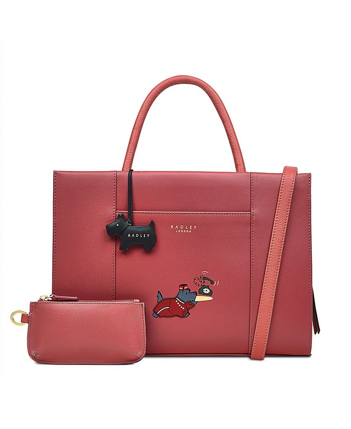 Radley London Picture the Radley Hotel Medium Leather Ziptop Satchel