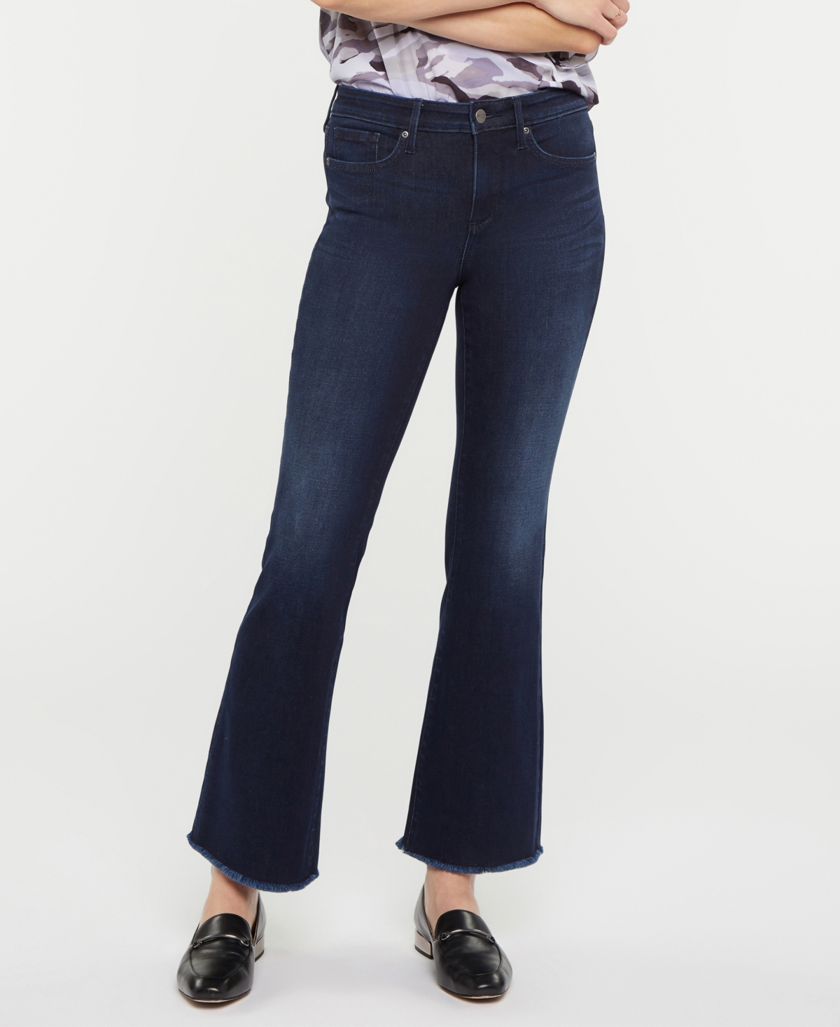 Shop Nydj Women's Ava Daring Ankle Flare With Fray Hems Jeans In Rapture