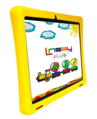 New 10.1" Funny Kids Tablet Octa Core 256GB Bundle with Yellow Kids Defender Case and Smart Chicken Toy Newest Android 15