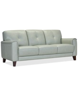 Furniture - Ashlinn 85" Pastel Leather Sofa